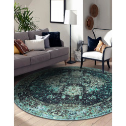 Dywan ANTIKA ancret oldcooper, koło nowoczesny ornament, do prania - zielony koło 120cm Dywan ANTIKA ancret oldcooper, koło nowoczesny ornament, do prania - zielony koło 120cm