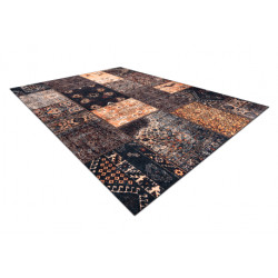 Dywan ANTIKA ancient chocolate, nowoczesny patchwork, grecki do prania - brązowy / terakota 120x170cm