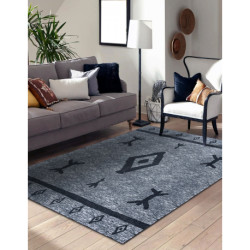Dywan ANTIKA 119 tek, nowoczesny aztecki, do prania - szary 80x150cm Dywan ANTIKA 119 tek, nowoczesny aztecki, do prania - szary 80x150cm