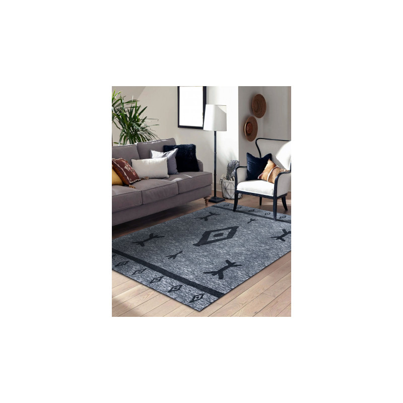 Dywan ANTIKA 119 tek, nowoczesny aztecki, do prania - szary 80x150cm Dywan ANTIKA 119 tek, nowoczesny aztecki, do prania - szary 80x150cm