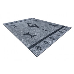 Dywan ANTIKA 119 tek, nowoczesny aztecki, do prania - szary 120x170cm