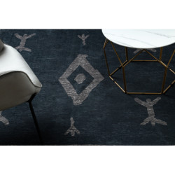 Dywan ANTIKA 121 tek, nowoczesny aztecki, do prania - antracyt 80x150cm Dywan ANTIKA 121 tek, nowoczesny aztecki, do prania - antracyt 80x150cm