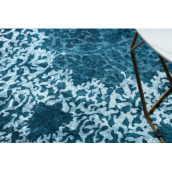 Dywan ANTIKA 123 tek, nowoczesny ornament, do prania - niebieski 80x150cm Dywan ANTIKA 123 tek, nowoczesny ornament, do prania - niebieski 80x150cm