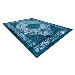Dywan ANTIKA 123 tek, nowoczesny ornament, do prania - niebieski 120x170cm