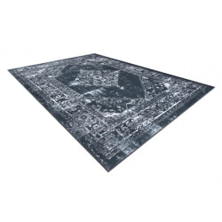 Dywan ANTIKA 117 tek, nowoczesny ornament, do prania - szary / grafit 80x150cm