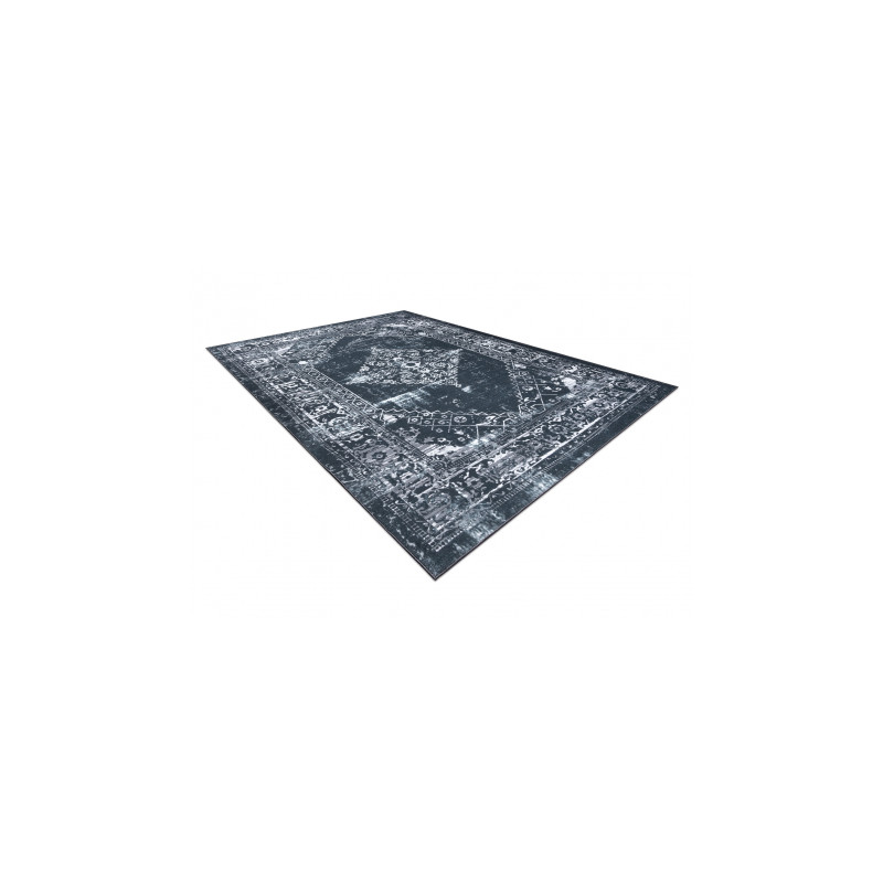 Dywan ANTIKA 117 tek, nowoczesny ornament, do prania - szary / grafit 120x170cm