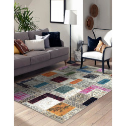 Dywan ANTIKA 109 tek, nowoczesny patchwork, grecki do prania - beż / szary 120x170cm Dywan ANTIKA 109 tek, nowoczesny patchwork, grecki do prania - beż / szary 120x170cm