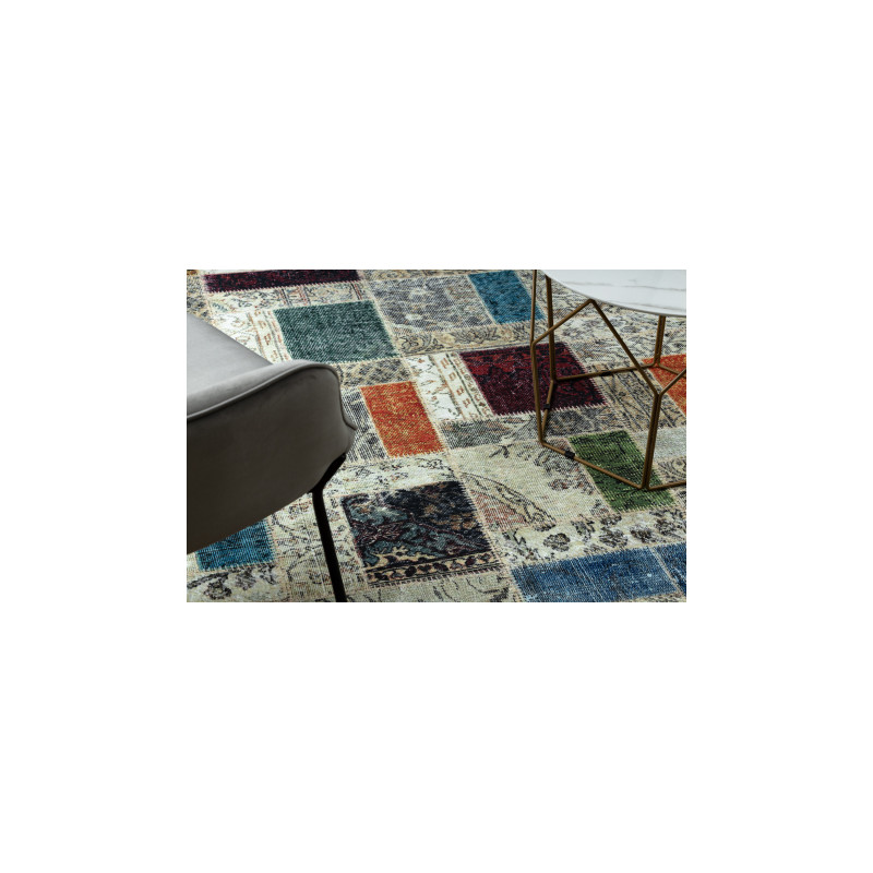 Dywan ANTIKA 109 tek, nowoczesny patchwork, grecki do prania - beż / szary 120x170cm Dywan ANTIKA 109 tek, nowoczesny patchwork, grecki do prania - beż / szary 120x170cm