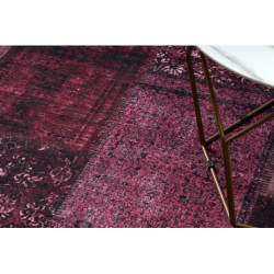 Dywan ANTIKA 127 tek, nowoczesny patchwork, grecki do prania - róż 160x220cm
