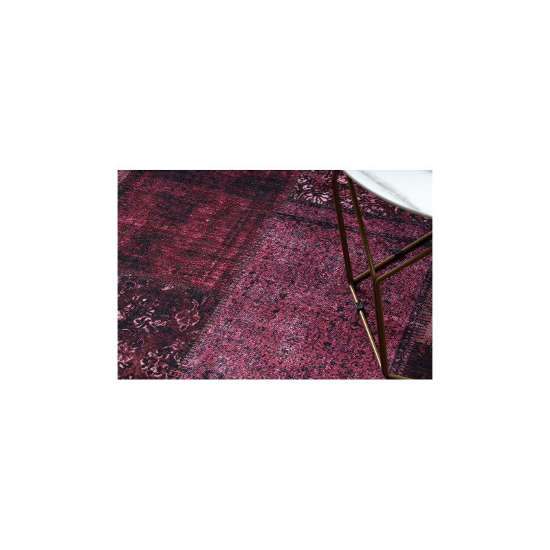 Dywan ANTIKA 127 tek, nowoczesny patchwork, grecki do prania - róż 160x220cm