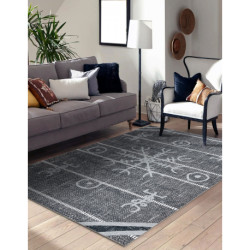 Dywan ANTIKA 118 tek, nowoczesny aztecki, do prania - szary 160x220cm Dywan ANTIKA 118 tek, nowoczesny aztecki, do prania - szary 160x220cm