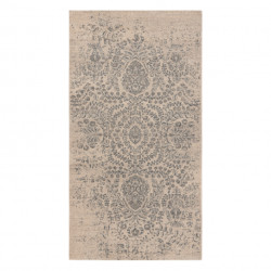 Dywan wełniany JADE 45008/100 Ornament beż / niebieski OSTA 67x130cm
