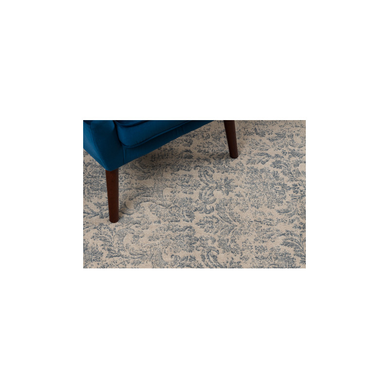 Dywan wełniany JADE 45015/600 Ornament beż / niebieski OSTA 140x200cm