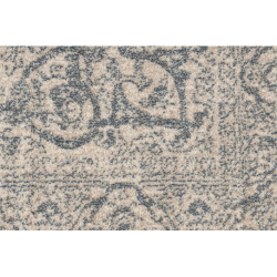 Dywan wełniany JADE 45018/100 Ornament, ramka beż / niebieski OSTA 67x130cm Dywan wełniany JADE 45018/100 Ornament, ramka beż / niebieski OSTA 67x130cm