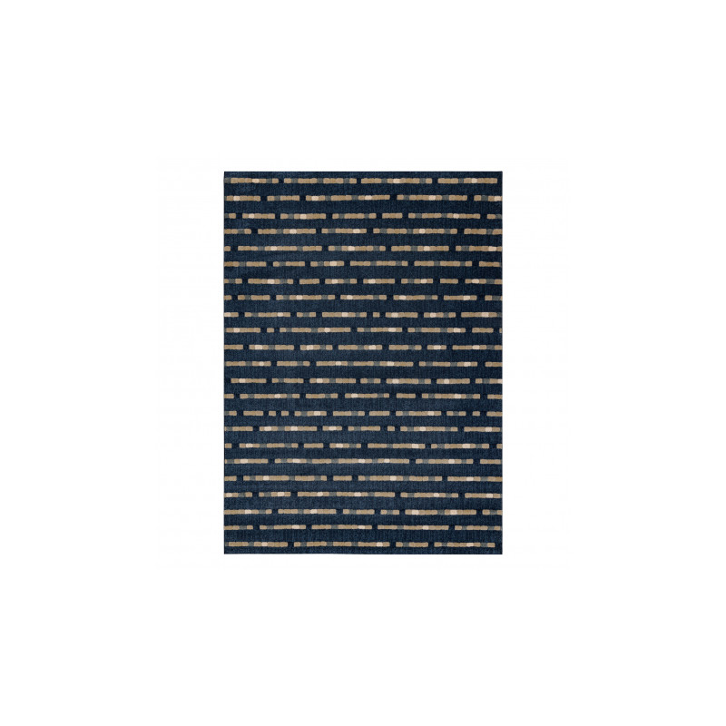 Dywan wełniany JADE 45023/500 Pasy niebieski / beż OSTA 160x230cm