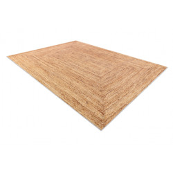 Dywan do prania ANDRE 1017 Pled, plecionka antypoślizgowy - beż 120x170cm
