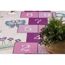 Dywan do prania BAMBINO 2285 Klasy, cyfry dla dzieci, antypoślizgowy - różowy 120x170cm Dywan do prania BAMBINO 2285 Klasy, cyfry dla dzieci, antypoślizgowy - różowy 120x170cm