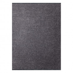 Dywan FLORENCE 24021 Jednolity, glamour, płasko tkany, frędzle - antracyt 78x150cm