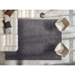 Dywan FLORENCE 24021 Jednolity, glamour, płasko tkany, frędzle - antracyt 135x190cm Dywan FLORENCE 24021 Jednolity, glamour, płasko tkany, frędzle - antracyt 135x190cm