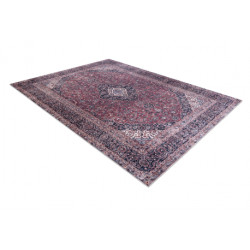 Dywan do prania ANDRE 2288 Orientalny vintage, antypoślizgowy - bordo / szary 120x170cm