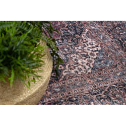 Dywan do prania ANDRE 2288 Orientalny vintage, antypoślizgowy - bordo / szary 120x170cm