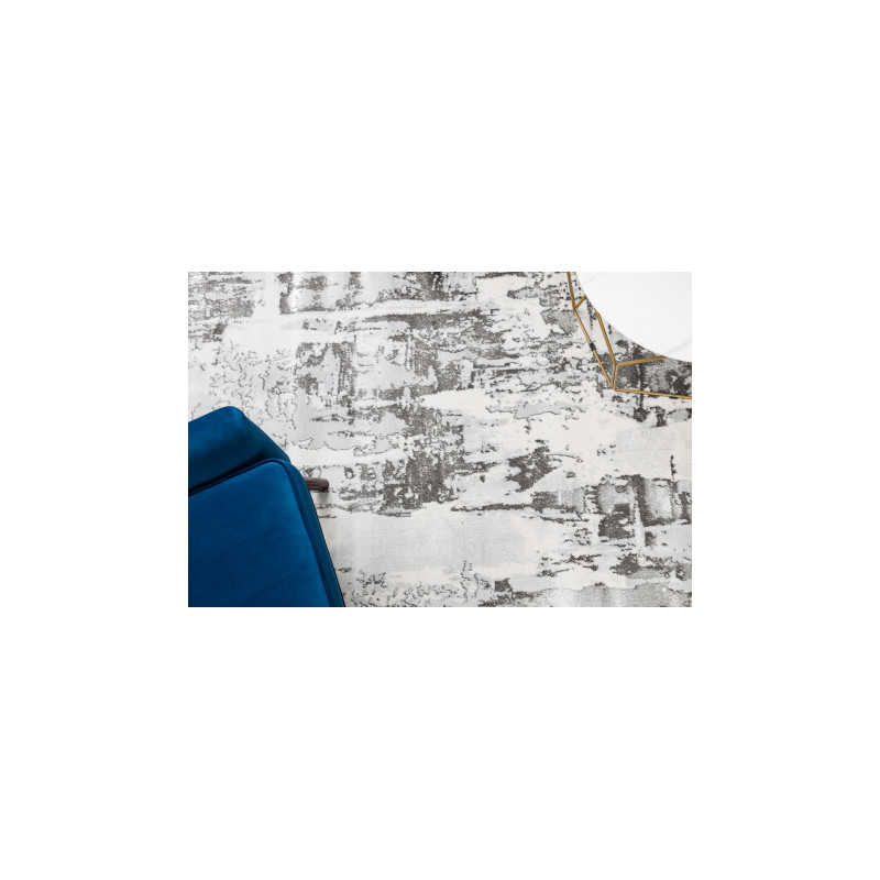 Dywan LIRA GR579 Abstrakcja, strukturalny, nowoczesny, glamour - szary 160x220cm