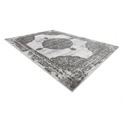Dywan LIRA E1468 Rozeta, strukturalny, nowoczesny, glamour - szary 160x220cm
