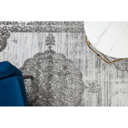 Dywan LIRA E1468 Rozeta, strukturalny, nowoczesny, glamour - szary 160x220cm