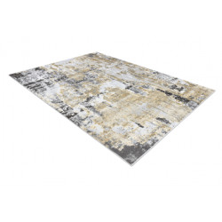 Dywan LIRA G6704 Vintage przecierany, strukturalny, nowoczesny, glamour - złoty / szary 80x150cm