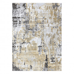 Dywan LIRA G6704 Vintage przecierany, strukturalny, nowoczesny, glamour - złoty / szary 120x170cm