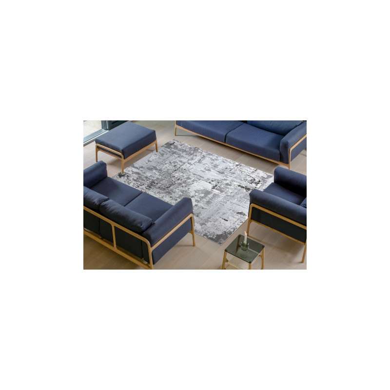 Dywan LIRA G6704 Vintage przecierany, strukturalny, nowoczesny, glamour - szary 240x330cm