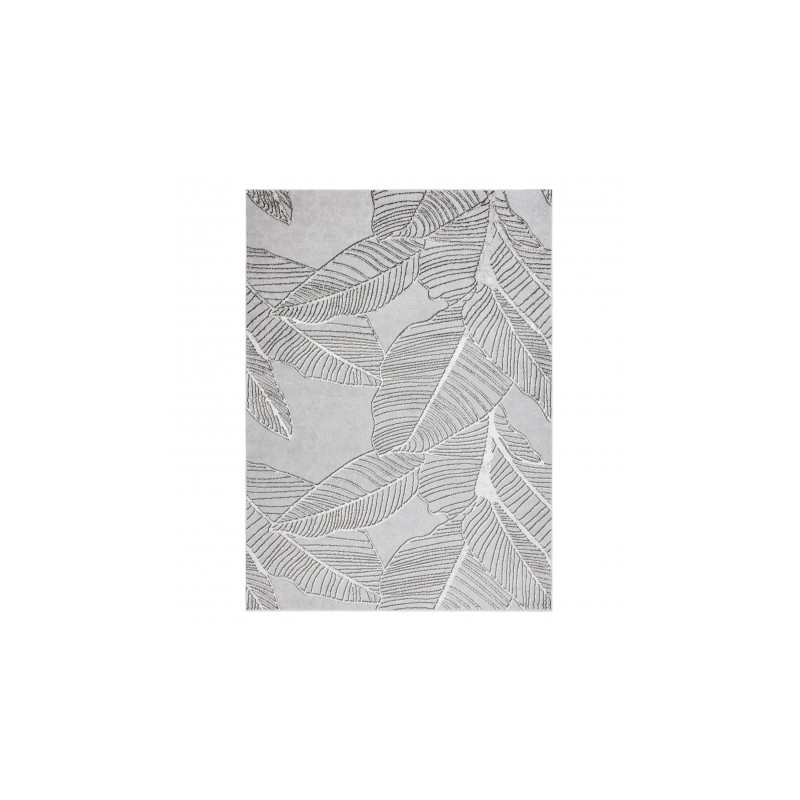 Dywan LIRA E1482 Liście strukturalny, nowoczesny, glamour - szary 80x150cm Dywan LIRA E1482 Liście strukturalny, nowoczesny, glamour - szary 80x150cm