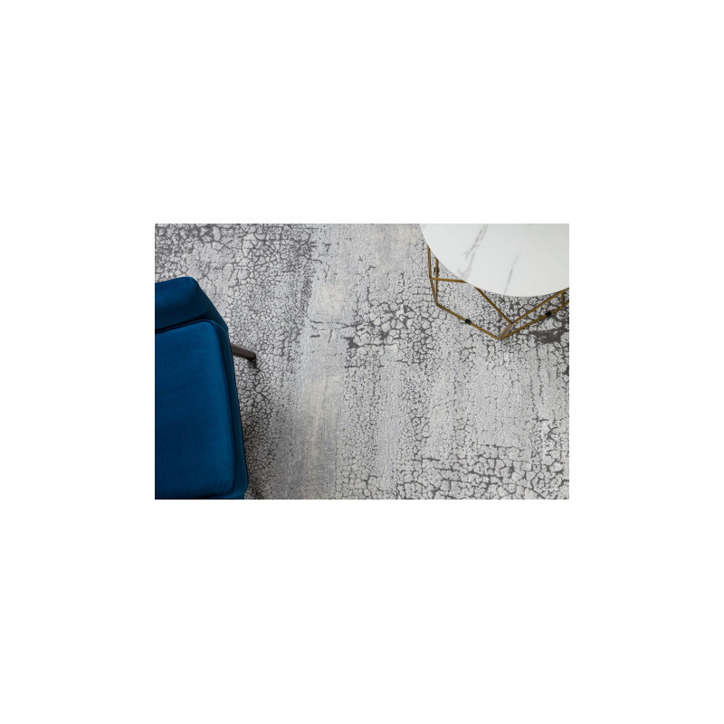 Dywan LIRA HE528 Vintage przecierany, strukturalny, nowoczesny, glamour - szary 160x220cm