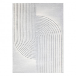 Dywan LIRA HE525 geometryczny, strukturalny, nowoczesny, glamour - szary 240x330cm