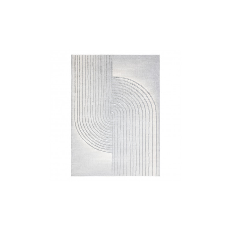 Dywan LIRA HE525 geometryczny, strukturalny, nowoczesny, glamour - szary 240x330cm