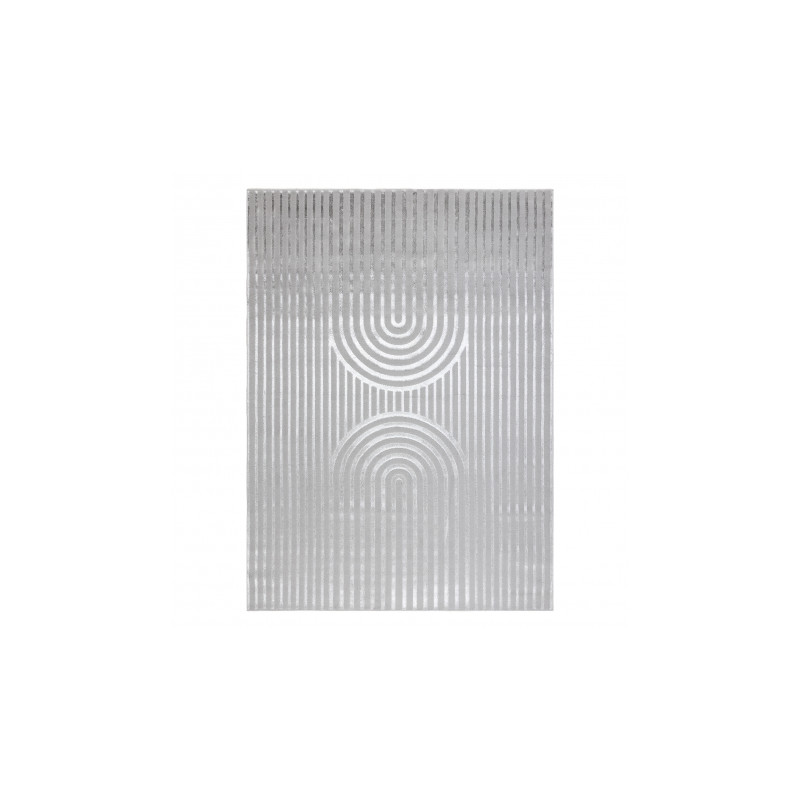 Dywan LIRA E2557 geometryczny, strukturalny, nowoczesny, glamour - szary 120x170cm