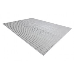 Dywan LIRA E2557 geometryczny, strukturalny, nowoczesny, glamour - szary 140x190cm