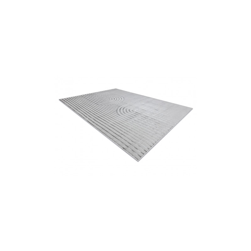 Dywan LIRA E2557 geometryczny, strukturalny, nowoczesny, glamour - szary 140x190cm