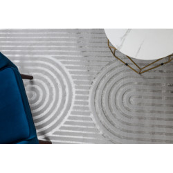 Dywan LIRA E2557 geometryczny, strukturalny, nowoczesny, glamour - szary 140x190cm