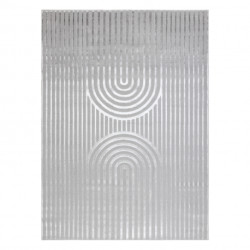 Dywan LIRA E2557 geometryczny, strukturalny, nowoczesny, glamour - szary 200x290cm