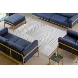 Dywan LIRA E2681 Paski, strukturalny, nowoczesny, glamour - szary 160x220cm