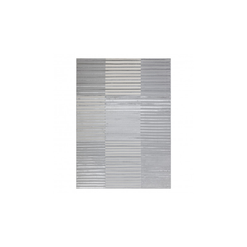 Dywan LIRA E2681 Paski, strukturalny, nowoczesny, glamour - szary 200x290cm