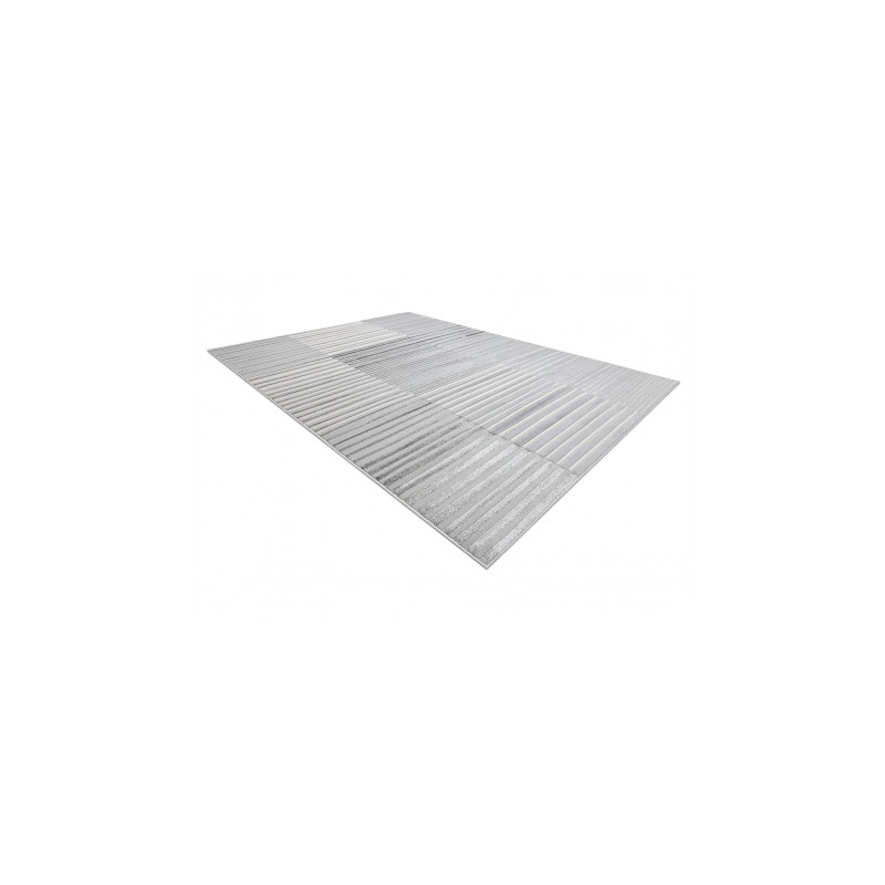 Dywan LIRA E2681 Paski, strukturalny, nowoczesny, glamour - szary 200x290cm