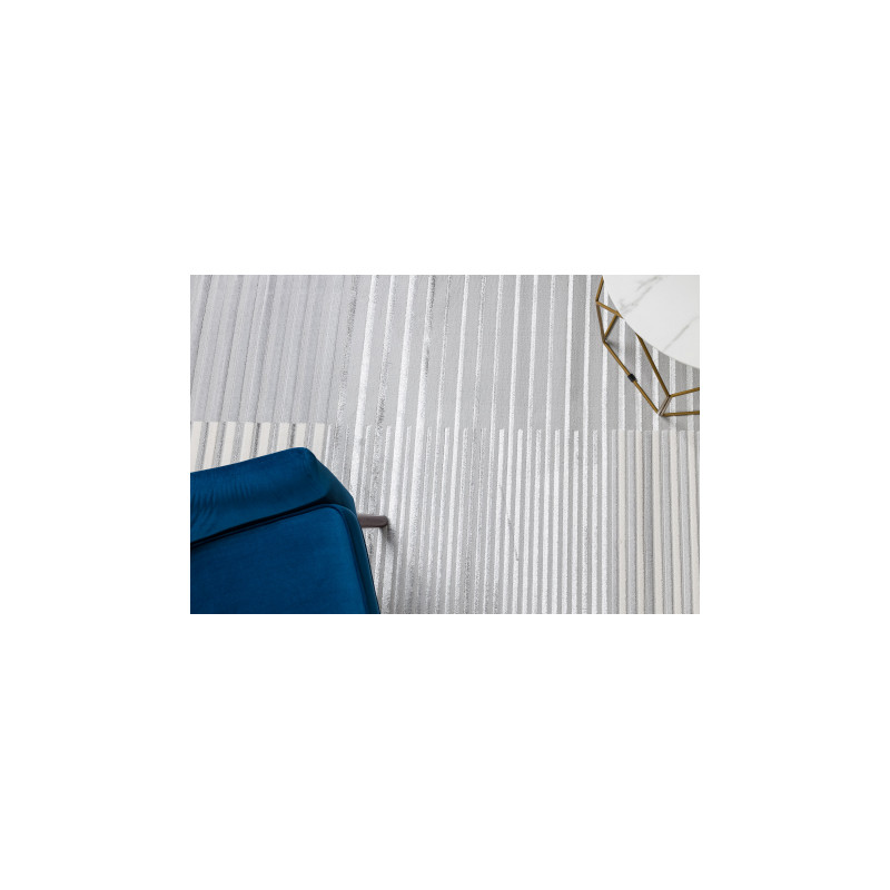 Dywan LIRA E2681 Paski, strukturalny, nowoczesny, glamour - szary 200x290cm