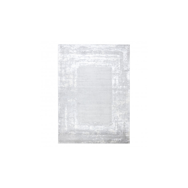 Dywan LIRA G6699 Ramka, strukturalny, nowoczesny, glamour - szary  80x150cm