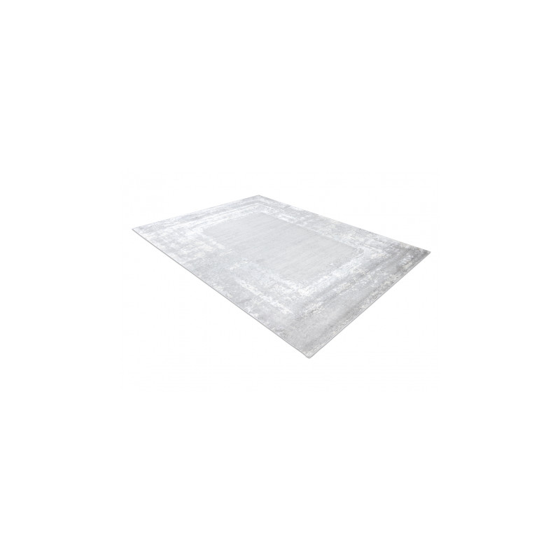 Dywan LIRA G6699 Ramka, strukturalny, nowoczesny, glamour - szary  80x150cm