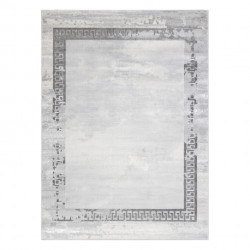 Dywan LIRA E1473 Ramka, grecki vintage strukturalny, nowoczesny, glamour - szary 80x150cm