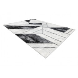 Dywan EMERALD ekskluzywny 81953 glamour, stylowy marmur, geometryczny czarny / srebrny  240x330cm