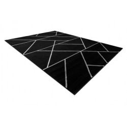 Dywan EMERALD ekskluzywny 7543 glamour, stylowy geometryczny czarny / srebrny 120x170cm Dywan EMERALD ekskluzywny 7543 glamour, stylowy geometryczny czarny / srebrny 120x170cm