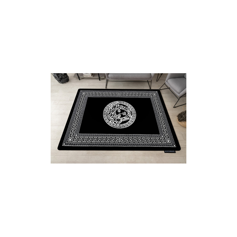 Dywan HAMPTON Medusa meduza grecki czarny 120x170cm